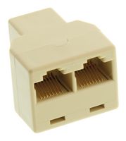 L-COM TDS1039-8C In-Line Adapter, Modular TEE Splitter, Adapter, In-Line, RJ45, RJ45