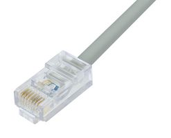 L-COM TRD450CR-15 Ethernet Cable, Cat5e, RJ45 Plug to RJ45 Plug, UTP (Unshielded Twisted Pair), Gray, 4.6 m, 15 ft