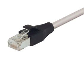 L-COM TRD855DSZ-250 Ethernet Cable, Cat5e, RJ45 Plug to RJ45 Plug, STP (Shielded Twisted Pair), Gray, 76.2 m, 250 ft
