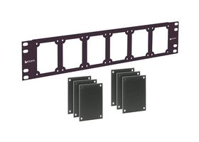 L-COM UPR-S-KIT Universal Rack Panel kit, Steel, Black