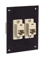 L-COM USP2ECF8SKB Patch Panel, RJ45 Coupler, 2 Ports