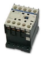 SCHNEIDER ELECTRIC LC1K0601U7 Contactor, 6 A, DIN Rail, 240 VAC, 3PST-NO, 3 Pole, 2.2 kW