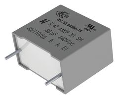 KEMET R474I310050A1K Safety Capacitor, Metallized PP, Radial Box - 2 Pin, 0.1 µF, ± 10%, X1, Through Hole