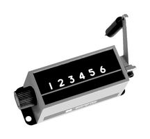 TRUMETER V1-2936 Counter, Stroke, 6 Digit, 7.6 mm, V Mount