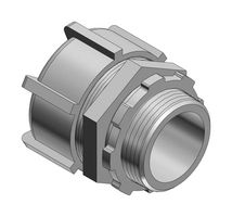 ABB - THOMAS & BETTS 5234AL Conduit Connector, Non-Insulated, Straight, 1 ", Aluminum, Metallic - Zinc / Clear Chromate
