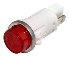 VCC / VISUAL COMMUNICATIONS COMPANY 1092QC1-28V LED Panel Mount Indicator, Red, 28 V, 12.7 mm, 25 mA, 13 cd