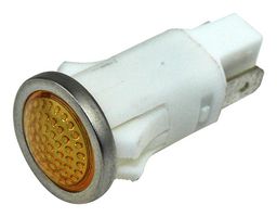 VCC / VISUAL COMMUNICATIONS COMPANY 1092QD3-28V LED Panel Mount Indicator, Amber, 28 V, 12.7 mm, 25 mA, 13 cd