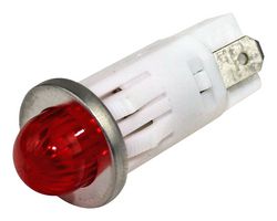 VCC / VISUAL COMMUNICATIONS COMPANY 1092QM1-12V LED Panel Mount Indicator, Red, 12 V, 12.7 mm, 25 mA, 13 cd