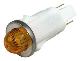 VCC / VISUAL COMMUNICATIONS COMPANY 1092QM3-28V LED Panel Mount Indicator, Amber, 28 V, 12.7 mm, 25 mA, 13 cd