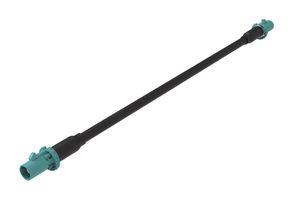 AMPHENOL RF 095FPZFPZSHM500 RF / Coaxial Cable Assembly, 16.4 ft, 5 m, RG174, FAKRA Plug, FAKRA Plug, 50 ohm
