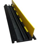 IO AUDIO TECHNOLOGIES CSL20102-03 Raceway Duct, 1.97 " (H) x 9.84 " (W) x 3.28 ft (L), Black, Yellow, Rubber, KORE Series
