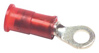 PANDUIT PN18-6R-3K Ring Tongue Terminal, M3.5, #6, 18 AWG, 1 mm², PN Series, Red
