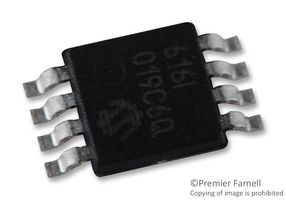MICROCHIP MCP616-I/MS Operational Amplifier, Single, 1 Channels, 190 kHz, 0.08 V/µs, 2.3V to 5.5V, MSOP, 8 Pins