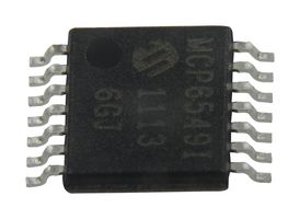MICROCHIP MCP6549-I/ST Analog Comparator, Quad, Sub-Microamp, 4 Channels, 4 µs, 1.6V to 5.5V, TSSOP, 14 Pins