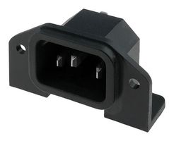 BULGIN LIMITED PX0580/PC IEC Power Connector, IEC C14 Inlet, 10 A, 250 VAC, Solder, PCB Mount