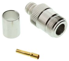 AMPHENOL RF 172203 RF / Coaxial Connector, N Type, Straight Jack, Crimp, 50 ohm, RG8, LMR-400, Phosphor Bronze