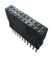 SAMTEC ESQ-126-39-G-D PCB Receptacle, Elevated Strip, Board-to-Board, 2.54 mm, 2 Rows, 52 Contacts, Through Hole Straight