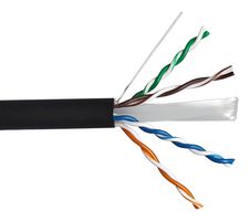 IO AUDIO TECHNOLOGIES IO-E4231S-6LZH-1000B Networking Cable, Shielded, Cat6, 23 AWG, 1000 ft, 304.8 m