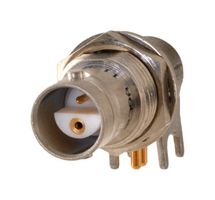 TROMPETER - CINCH CONNECTIVITY CBBJR39A RF / Coaxial Connector, Twinaxial BNC, Right Angle Bulkhead Jack, Through Hole Right Angle