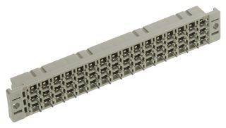HARTING 09062486833 DIN 41612 Connector, DIN 41612 Series, 48 Contacts, Receptacle, 5.08 mm, 3 Row, z + b + d