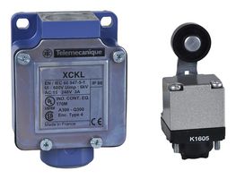 TELEMECANIQUE SENSORS XCKL115H7 Limit Switch, Roller Lever, 1NC / 1NO, 3 A, 240 V, 0.1 N, OsiSense XC Series