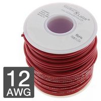 MULTICOMP PRO 24-15872 Wire, Hook Up Automotive, PVC, Red, 12 AWG, 19 x 25AWG, 25 ft