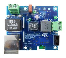 STMICROELECTRONICS STEVAL-POEL45W1 Evaluation Kit, PM8805, LED6000, Power Over Ethernet (POE), Powered Device(PD) Controller
