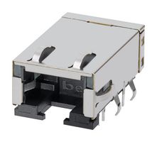 BEL MAGNETIC SOLUTIONS L834-1G1T-S7 Modular Connector, RJ45 Jack, 1 x 1 (Port), 8P8C, Cat5e, Through Hole Mount