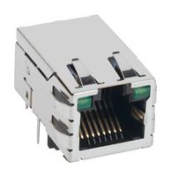 BEL MAGNETIC SOLUTIONS SI-51005-F Modular Connector, RJ45 Jack, 1 x 1 (Port), 8P8C, Cat5e, Through Hole Mount