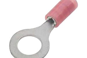 MOLEX 19073-0009 Ring Tongue Terminal, M3.5, #6, 18 AWG, 0.8 mm², Avikrimp 19073 Series, Red