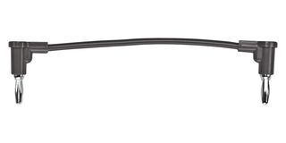 POMONA 2864-24-0 Banana Test Lead, 4mm Right Angle Stackable Banana Plug, 4mm Right Angle Stackable Banana Plug