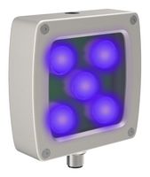 BANNER ENGINEERING LEDUV365A70AG5-XQ LED Area Light, High-Intensity, 440mW Power, 500mA, 24VDC Supply, Ultra Violet