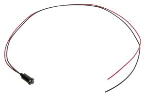DIALIGHT 559-6201-027F LED Panel Mount Indicator, Green, 3.5 VDC, 6.35 mm, 20 mA, 5 cd, Not Rated