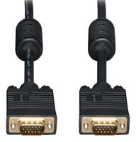 EATON TRIPP LITE P502-075 Computer Cable, HD-15 Plug, HD-15 Plug, 75 ft, 22.9 m, Black