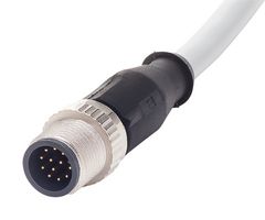 HARTING 21348400C79100 Sensor Cable, A Coded, M12 Plug, Free End, 12 Positions, 10 m, 32.808 ft