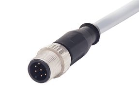 HARTING 21348400882100 Sensor Cable, A Coding, M12 Plug, Free End, 8 Positions, 10 m, 32.808 ft