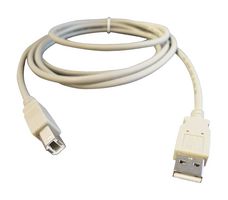 STEWART CONNECTOR SC-2ABE006F USB Cable, USB Type A Plug, USB Type B Plug, 1.83 m, 6 ft, USB 2.0, Beige