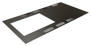HAMMOND CLC8T48BK Top Panel, CLC Series Cabinets, Black, Steel, 45.25" W x 23.75" H