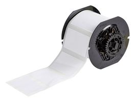 BRADY B33-24-423 Label, Thermal Transfer Printable, 44.45 mm, 69.85 mm, Polyester, White