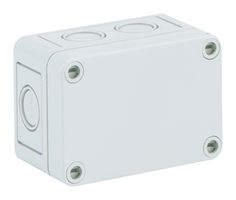 ALTECH 105-402 Plastic Enclosure, Sidewall Knockout, Multipurpose, Polystyrene, 57 mm, 94 mm, 65 mm, IP66