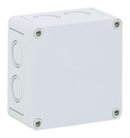 ALTECH 105-404 Plastic Enclosure, Sidewall Knockout, Multipurpose, Polystyrene, 66 mm, 110 mm, 110 mm, IP66