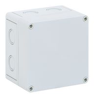 ALTECH 105-905 Plastic Enclosure, Sidewall Knockout, Multipurpose, Polystyrene, 99 mm, 130 mm, 130 mm, IP66