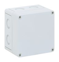 ALTECH 127-905 Plastic Enclosure, Sidewall Knockout, Multipurpose, Polycarbonate, 99 mm, 130 mm, 130 mm, IP66