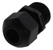 HUBBELL WIRING DEVICES SEC50BA Cable Gland, Straight Male, IP66, 1/2" NPT, 4.3 mm, 11.4 mm, Nylon 6.6 (Polyamide 6.6), Black, IP66