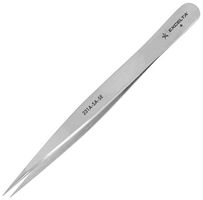 EXCELTA 231A-SA-SE Tweezers, Precision, Straight, Pointed, 118.75 mm, Stainless Steel