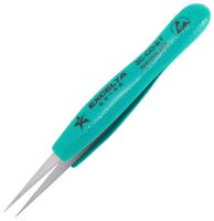 EXCELTA 3C-CO-ET Tweezers, Precision, ESD, Straight, Pointed, 118.75 mm, Cobalt Alloy