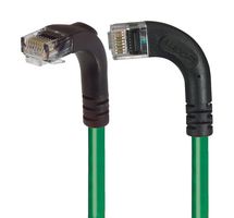L-COM TRD695RA11GR-1 Ethernet Cable, Cat6, 90° RJ45 Plug to 90° RJ45 Plug, UTP (Unshielded Twisted Pair), Green