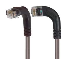 L-COM TRD695RA11GRY-20 Ethernet Cable, Cat6, 90° RJ45 Plug to 90° RJ45 Plug, UTP (Unshielded Twisted Pair), Gray, 6.1 m