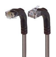 L-COM TRD695RA4GRY-10 Ethernet Cable, Cat6, 90° RJ45 Plug to 90° RJ45 Plug, UTP (Unshielded Twisted Pair), Gray, 3.05 m