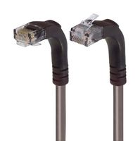 L-COM TRD695RA4GRY-7 Ethernet Cable, Cat6, 90° RJ45 Plug to 90° RJ45 Plug, UTP (Unshielded Twisted Pair), Gray, 2.1 m